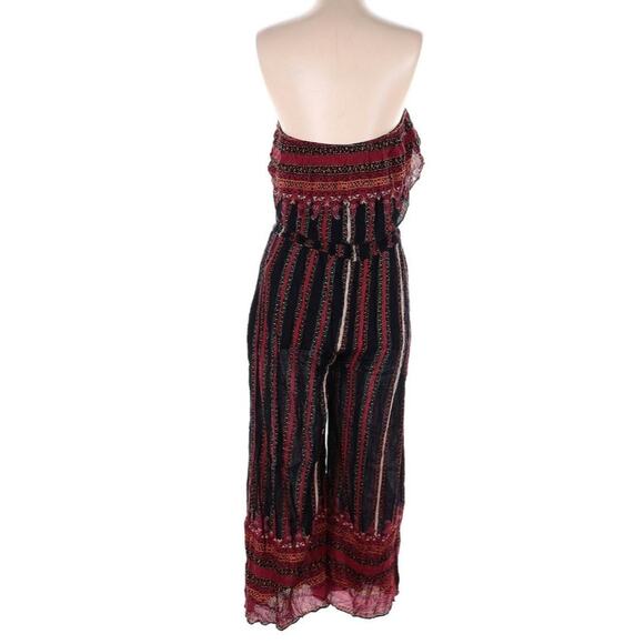 Free People Simone Flounce Retro Stripe Jumpsuit - Picture 3 of 7